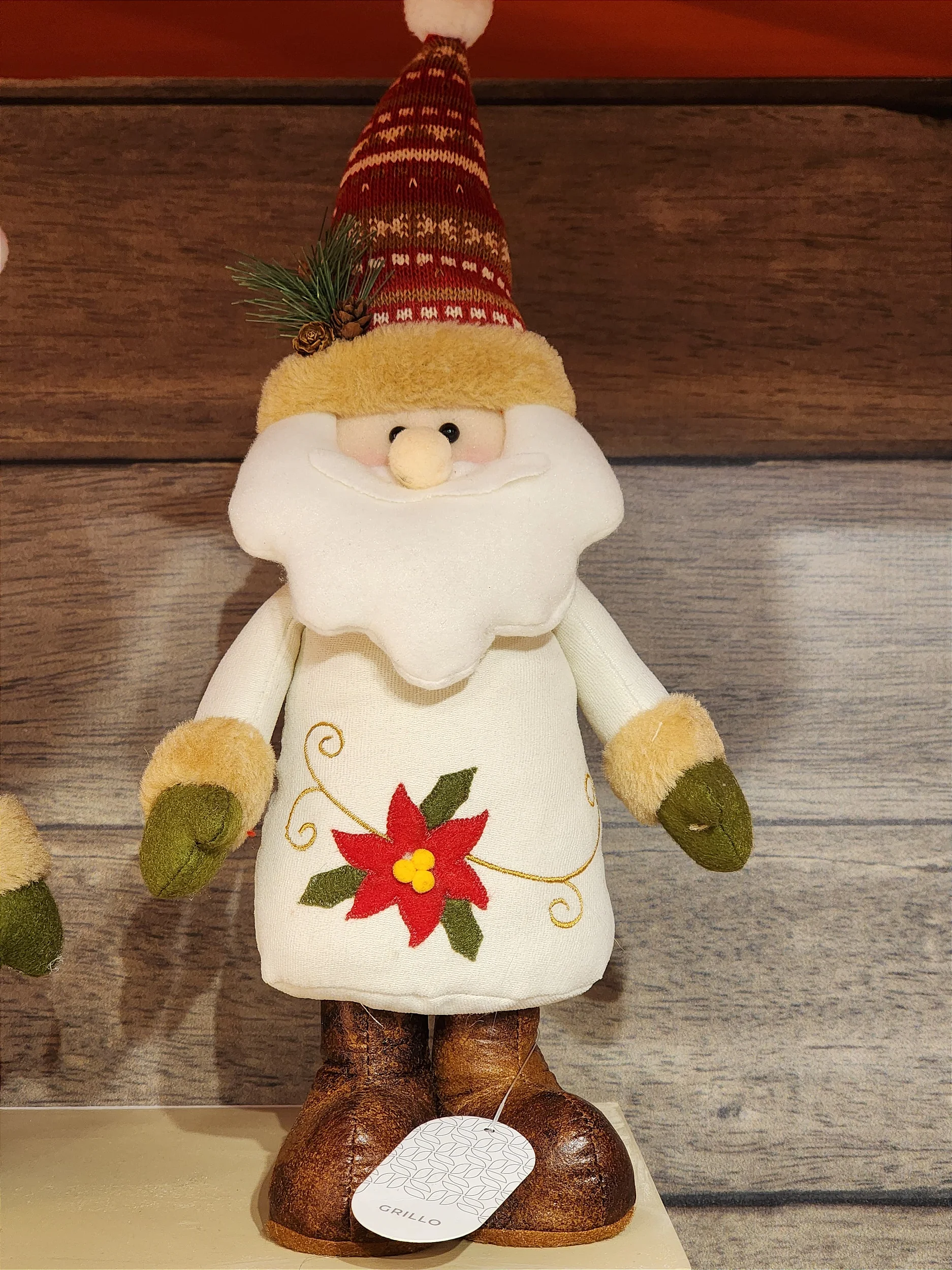 Boneco Papai Noel Pelúcia 35cm
