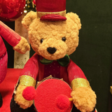 Urso com tambor vermelho 26cm