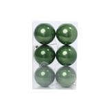 Bola Brilho Verde 8 cm 6 unidades