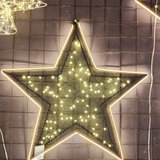 Estrela decorativo com led Warm 35cm bivolt