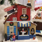 Cenário Vila natalina pizzaria 23cm