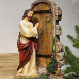 Jesus batendo em porta 22cm