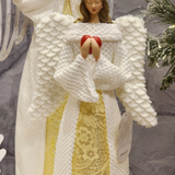 Anjo em resina com Luz 39cm
