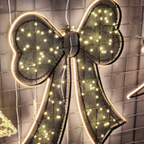 Laço decorativo com led Warm 45cm bivolt