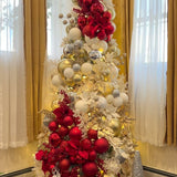 Árvore Joy Vermelho & Dourado Neve 1,50m