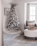 Conjunto de enfeites de vidro Winter Frost com 15 peças (branco e prata)