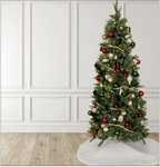 Enfeites inquebráveis vermelhos e verdes (pacote com 48)