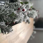 Guirlanda King Flock® de 9' x 12" sem iluminação