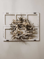 Guirlanda Queen Flock® de 24" com luzes LED brancas quentes (alimentada por bateria)