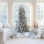 Conjunto de enfeites de vidro Winter Wonderland com 15 peças (azul e cinza)