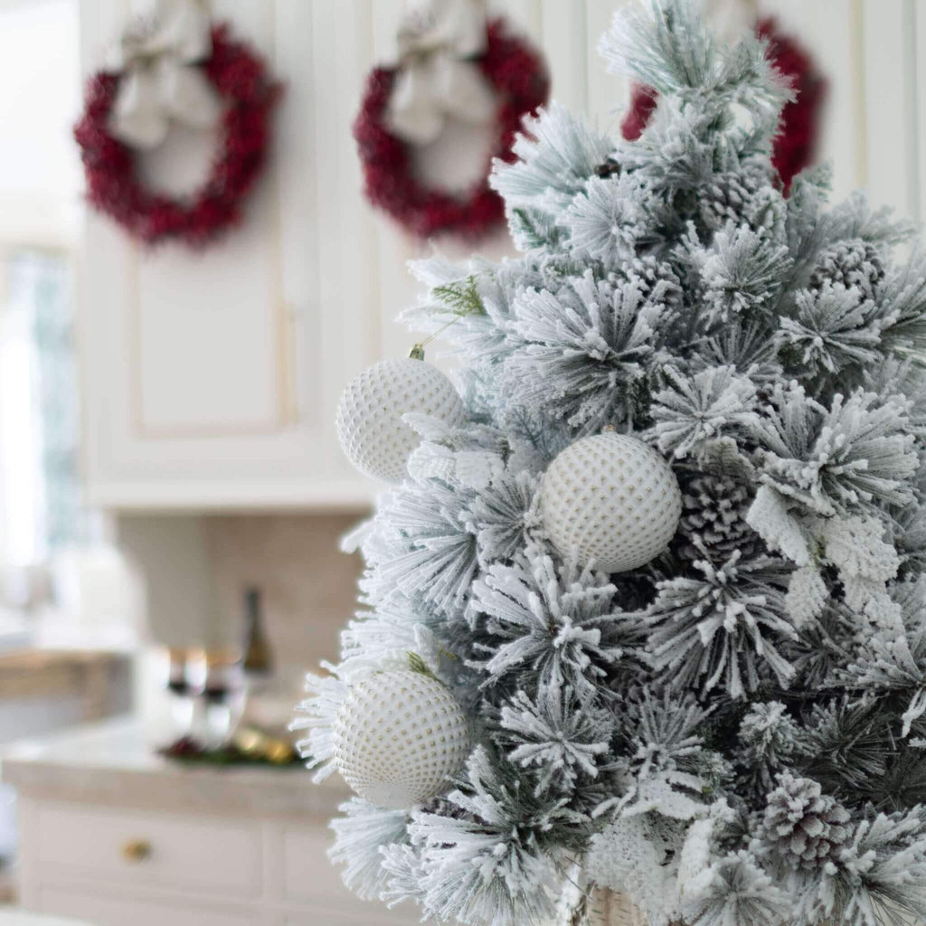 Enfeite de diamante branco (pacote com 4)