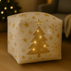Puff Natalino com Led 45x45 - Compre 1, leve 2