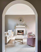 Conjunto de 4 peças da coleção King Flock® com luzes LED brancas quentes (funcionamento por tomada ou bateria)