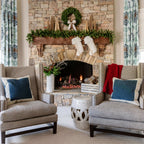 Guirlanda de abeto King Fraser de 24" com luzes LED brancas quentes (funciona com pilhas)