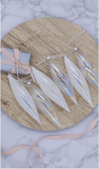 Conjunto de enfeites de vidro esférico (pacote com 6)