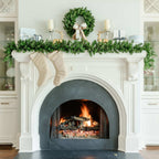 Guirlanda de abeto cipreste de 9' x 12" sem iluminação