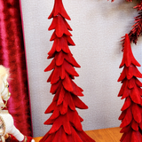 Árvore em resina Veludo vermelho 62cm