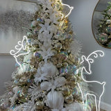 Árvore Cristal Dourado & Luz de Inverno 2,00m