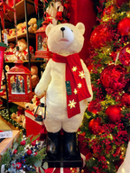 Urso Polar com luz som e movimentos 110cm bivolt
