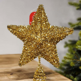 Ponteira estrela dourada 25cm