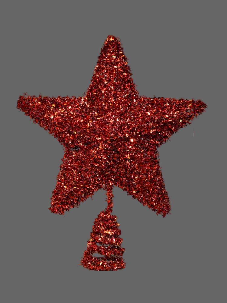 Ponteira estrela vermelha 25cm