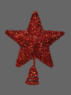 Ponteira estrela vermelha 25cm