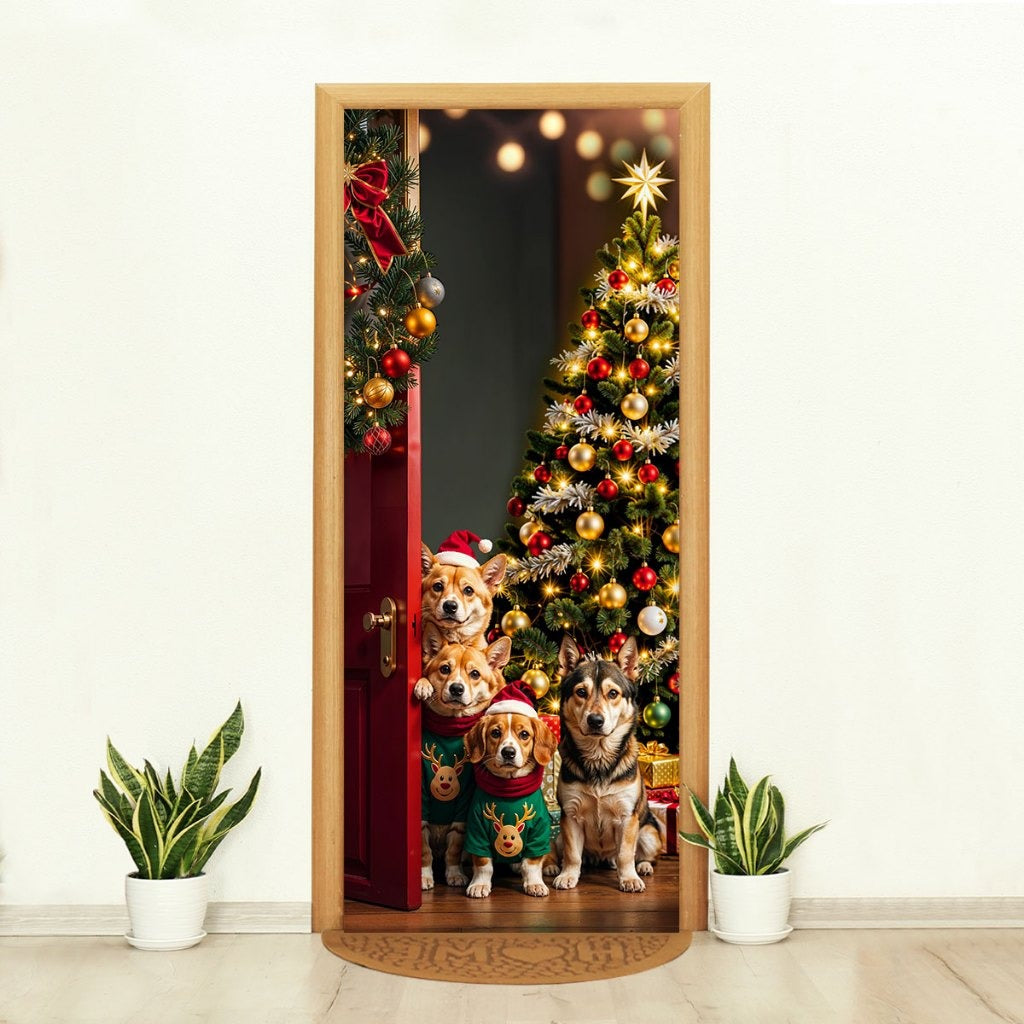 Capa de Porta Natalina Realista – Efeito 3D Sublimado