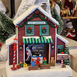 Cenário Vila Natalina Escola de Elfo 23cm