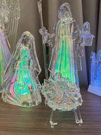 Sagrada Família em Acrílico com Led Furta Cor 33cm