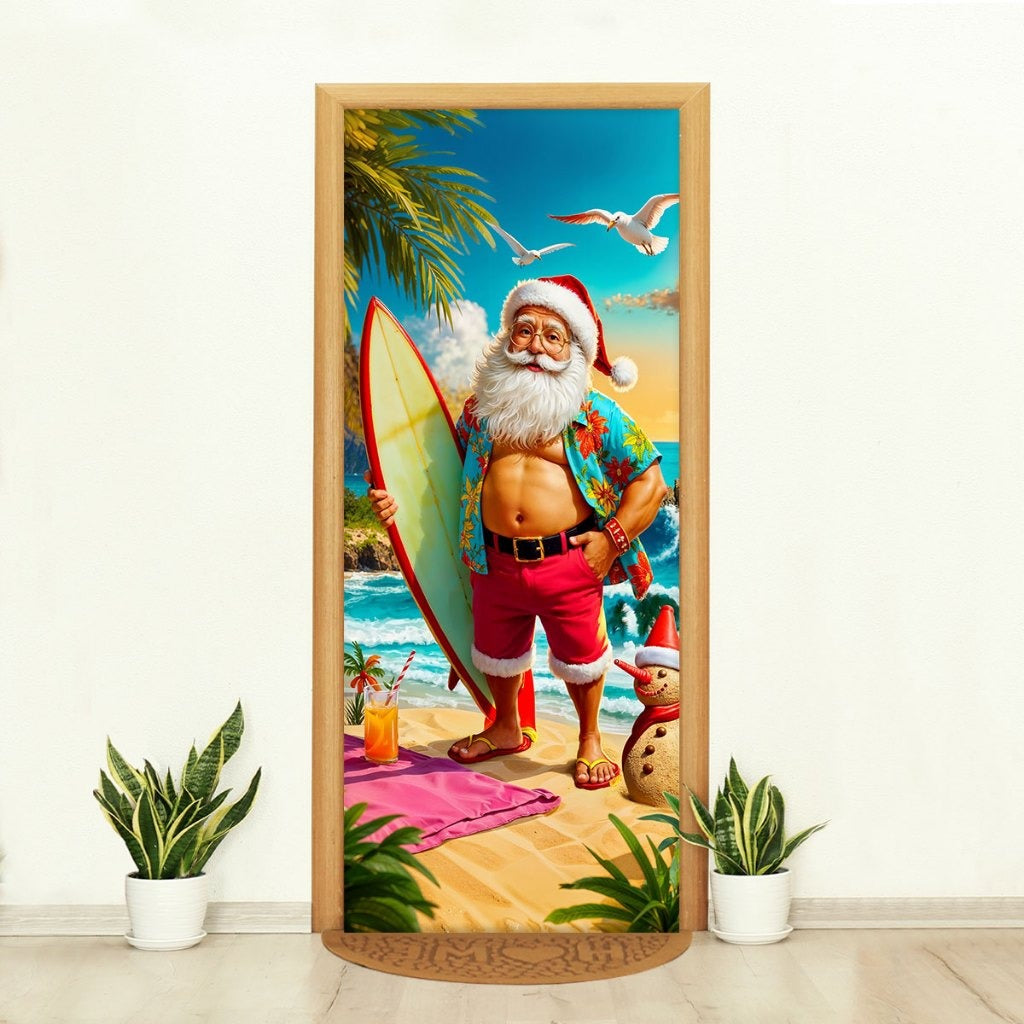 Capa de Porta Natalina Realista – Efeito 3D Sublimado