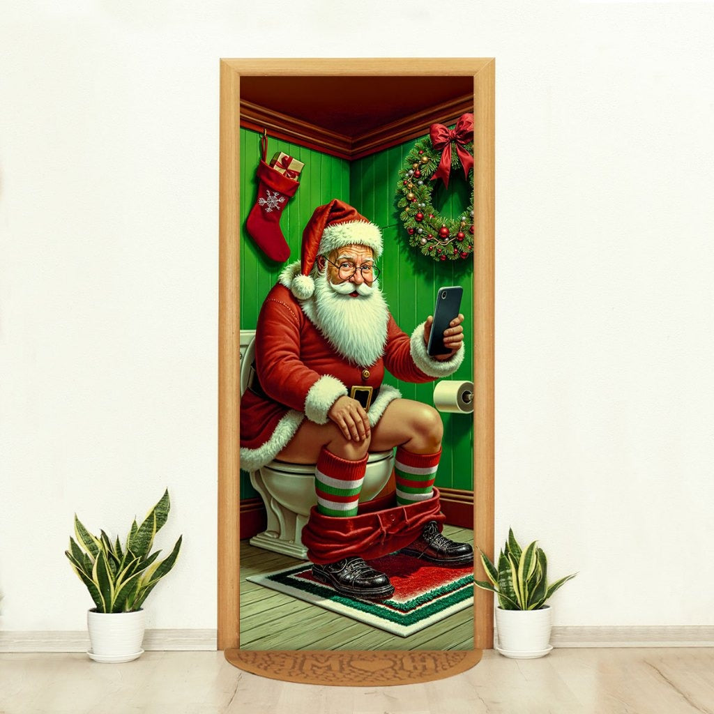 Capa de Porta Natalina Realista – Efeito 3D Sublimado