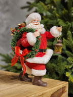 Papai Noel com lanterna 27cm