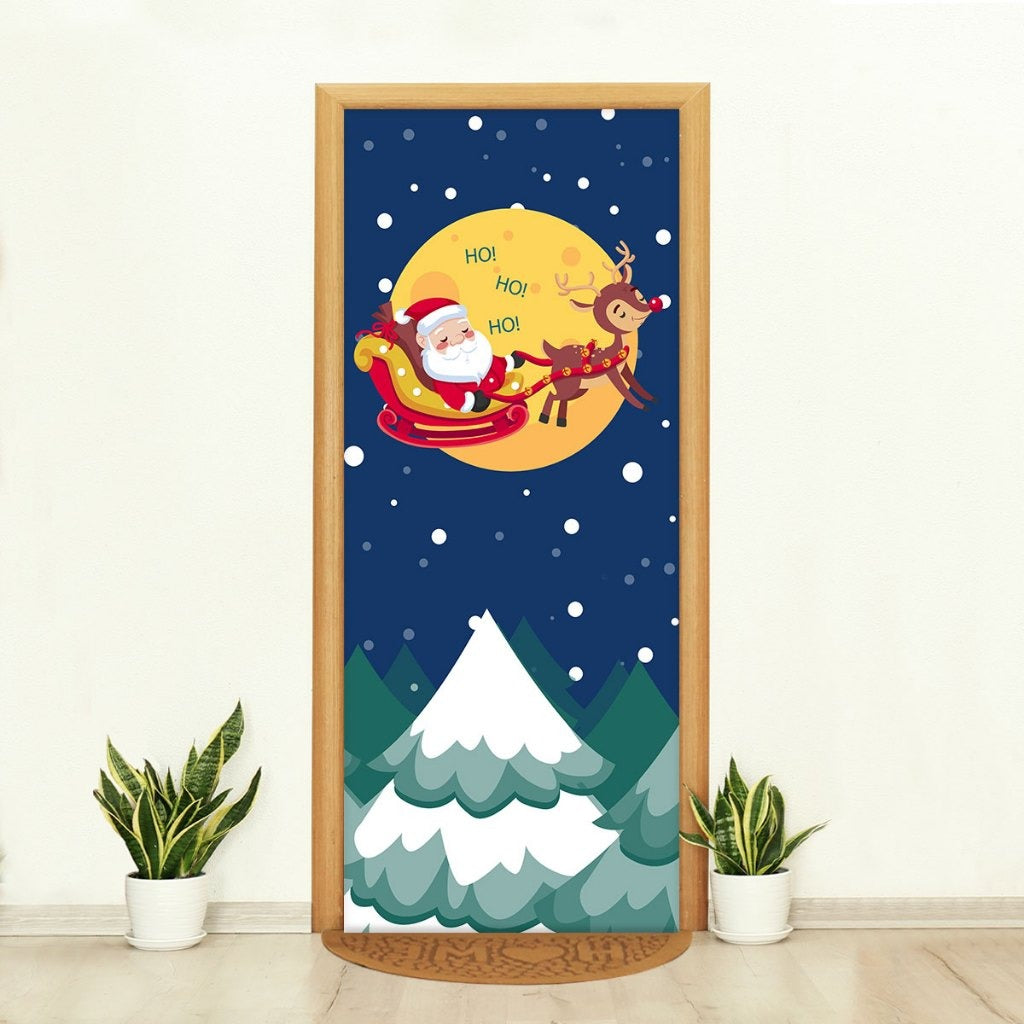 Capa de Porta Natalina Realista – Efeito 3D Sublimado