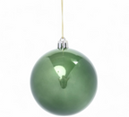 Bola Brilho Verde 8 cm 6 unidades