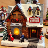 Cenário Vila Natalina Chalé Nevado 24cm