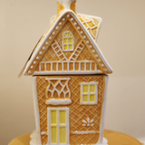 Pote decorativo casa natalina 23cm