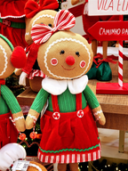 Boneco Menina vermelho e verde 61cm