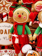 Boneco menino vermelho e verde 61cm