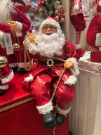 Papai Noel uso externo courino Vermelho 60cm