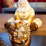 Papai Noel com presentes 18cm