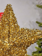 Ponteira estrela dourada 25cm