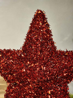 Ponteira estrela vermelha 25cm