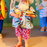 Papai Noel colecionável Praia 28cm
