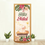 Capa de Porta Natalina Realista – Efeito 3D Sublimado
