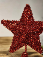Ponteira estrela vermelha 25cm