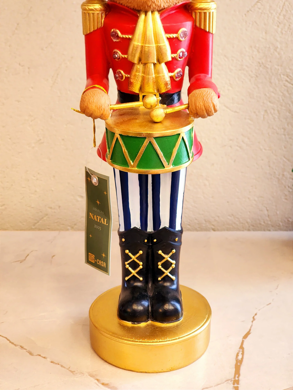 Soldado Urso com Tambor 45cm