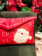 Capa de almofada veludo vermelha 50cm