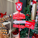 Placa com lanterna decorativa com led