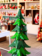 Árvore em resina com bola na base 43cm