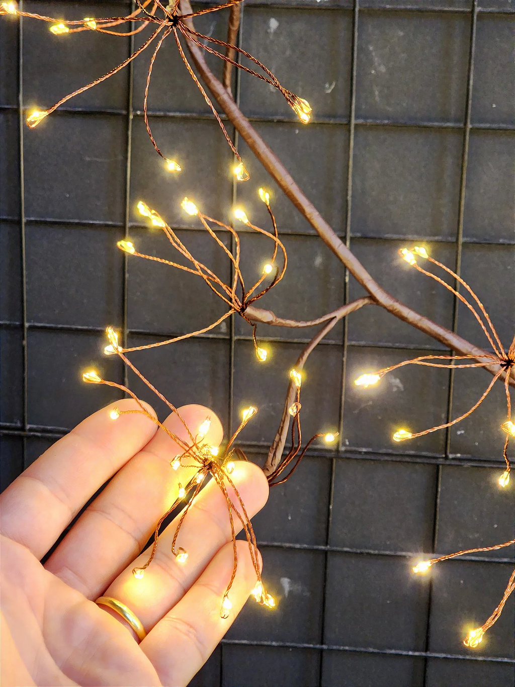 Galho fio de fada 480 leds warm 1,80cm bivolt